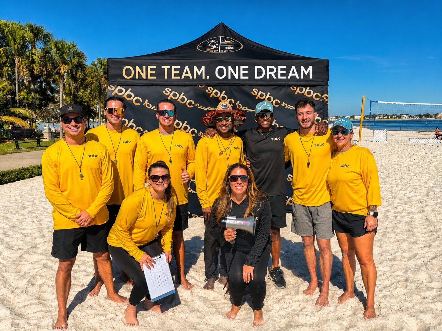 SPBC officials team in yellow at a North Shore tournament