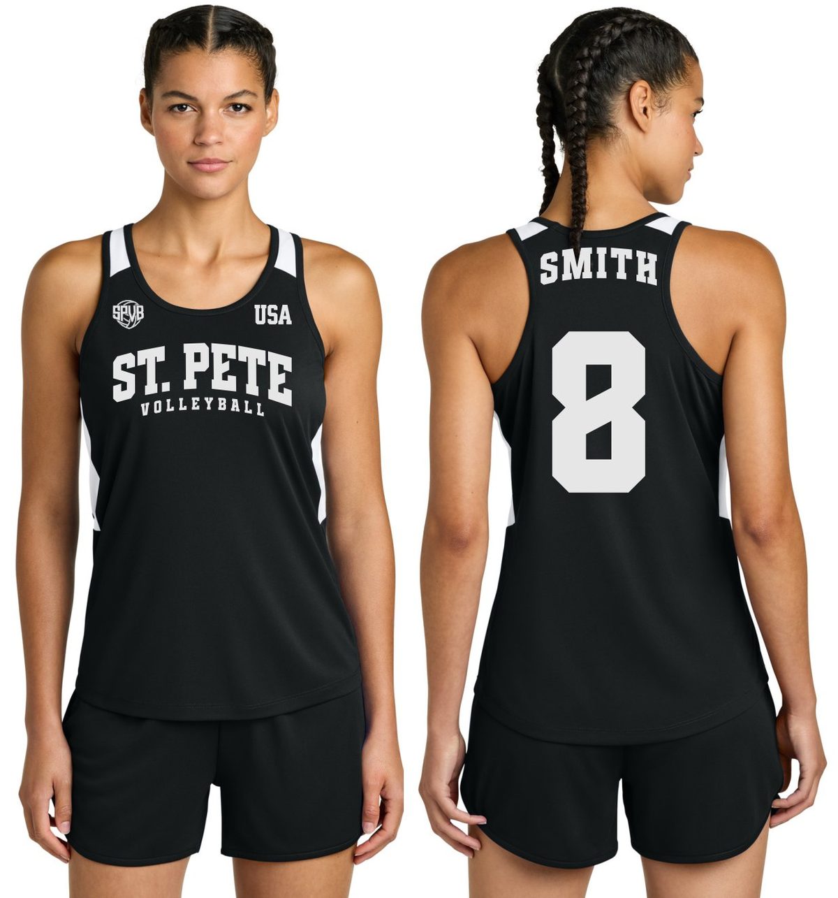 SPVB Apex women's jersey in black